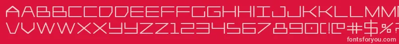 Player1upheavy Font – Pink Fonts on Red Background