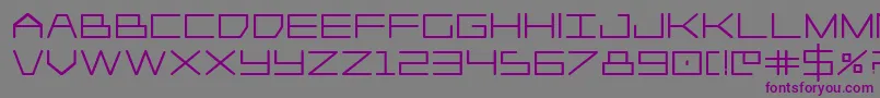 Шрифт Player1upheavy – фиолетовые шрифты на сером фоне