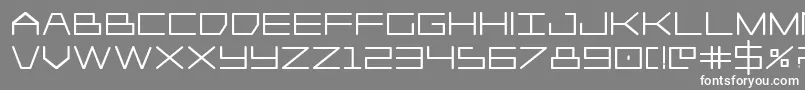 Player1upheavy Font – White Fonts on Gray Background