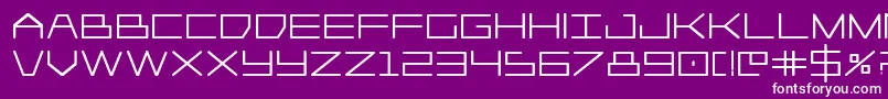 fuente Player1upheavy – Fuentes Blancas Sobre Fondo Morado