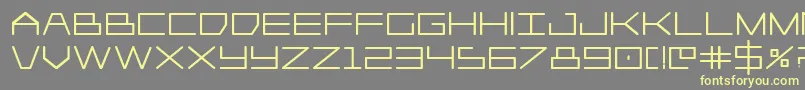 Player1upheavy Font – Yellow Fonts on Gray Background