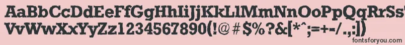 StaffordantiqueBold Font – Black Fonts on Pink Background