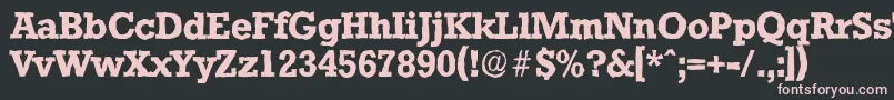 StaffordantiqueBold Font – Pink Fonts on Black Background