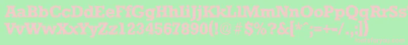 StaffordantiqueBold Font – Pink Fonts on Green Background