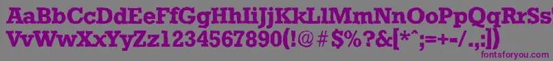 StaffordantiqueBold Font – Purple Fonts on Gray Background