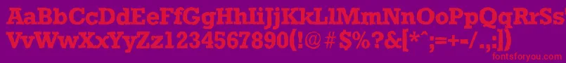 fuente StaffordantiqueBold – Fuentes Rojas Sobre Fondo Morado