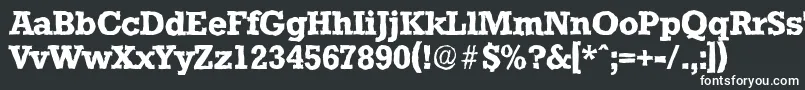 StaffordantiqueBold Font – White Fonts on Black Background