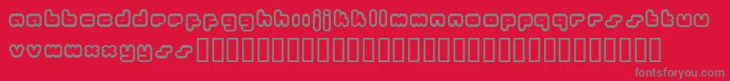 Bukkake ffy Font – Gray Fonts on Red Background