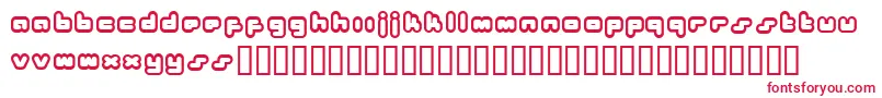 Bukkake ffy Font – Red Fonts on White Background