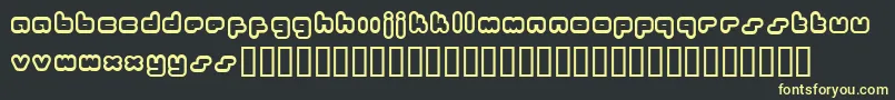 Bukkake ffy Font – Yellow Fonts on Black Background