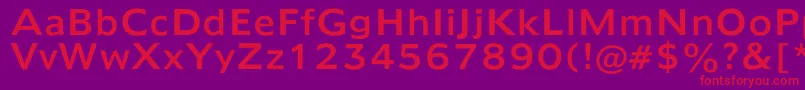 Mayfarlong Font – Red Fonts on Purple Background