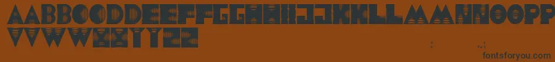 JmhAlienSound Font – Black Fonts on Brown Background