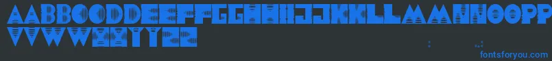 JmhAlienSound Font – Blue Fonts on Black Background