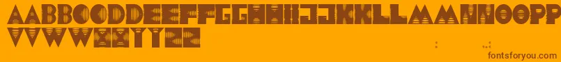 JmhAlienSound Font – Brown Fonts on Orange Background