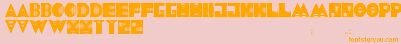 JmhAlienSound Font – Orange Fonts on Pink Background
