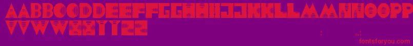 JmhAlienSound Font – Red Fonts on Purple Background