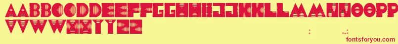 JmhAlienSound Font – Red Fonts on Yellow Background