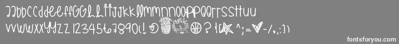 Allstargameyay Font – White Fonts on Gray Background