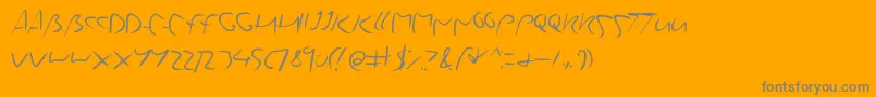 More about Yourstruly Font Yourstruly Font – Gray Fonts on Orange Background