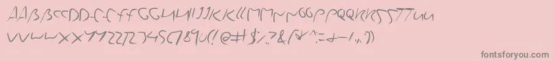 More about Yourstruly Font Yourstruly Font – Gray Fonts on Pink Background