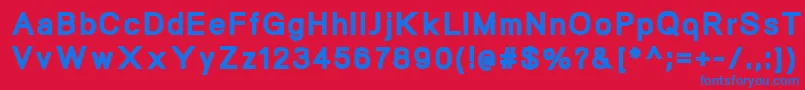 NeogramBlack Font – Blue Fonts on Red Background