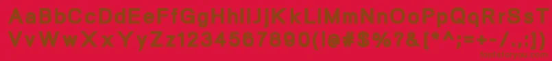NeogramBlack Font – Brown Fonts on Red Background