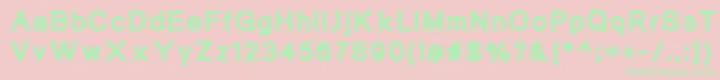 NeogramBlack Font – Green Fonts on Pink Background