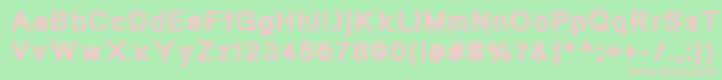 NeogramBlack Font – Pink Fonts on Green Background