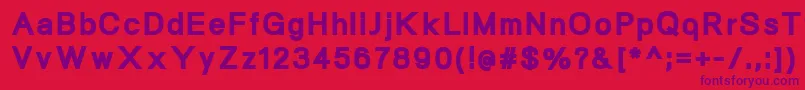 NeogramBlack Font – Purple Fonts on Red Background