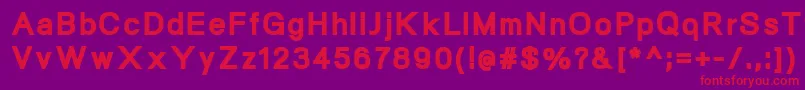 NeogramBlack Font – Red Fonts on Purple Background