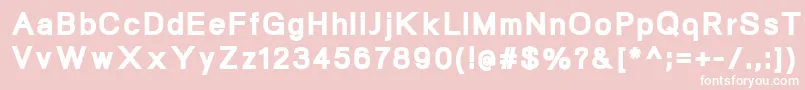 NeogramBlack Font – White Fonts on Pink Background