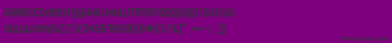 フォントCorpuscare – 紫の背景に黒い文字
