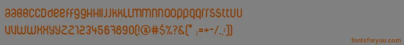 Шрифт Corpuscare – коричневые шрифты на сером фоне