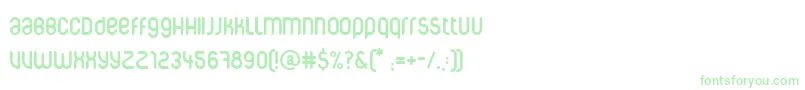Шрифт Corpuscare – зелёные шрифты на белом фоне