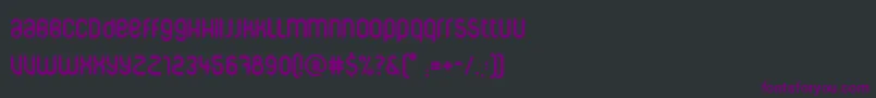 Шрифт Corpuscare – фиолетовые шрифты на чёрном фоне