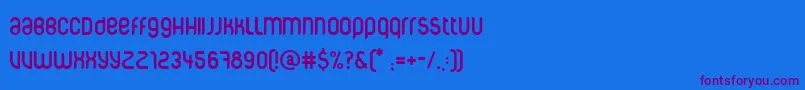 Шрифт Corpuscare – фиолетовые шрифты на синем фоне