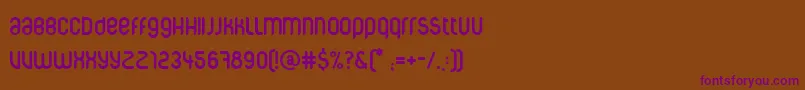 Шрифт Corpuscare – фиолетовые шрифты на коричневом фоне