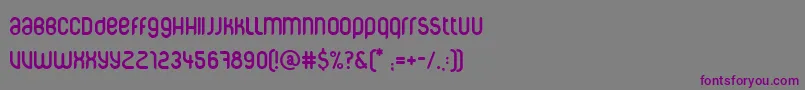 Шрифт Corpuscare – фиолетовые шрифты на сером фоне