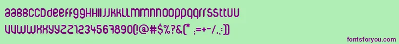 Corpuscare Font – Purple Fonts on Green Background
