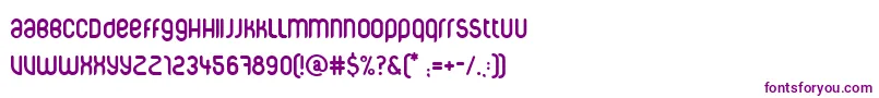 Corpuscare-fontti – violetit fontit valkoisella taustalla