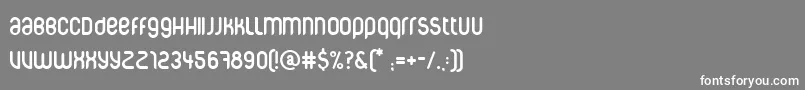 フォントCorpuscare – 灰色の背景に白い文字