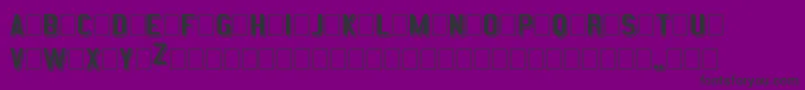 ShadowStatementRegular Font – Black Fonts on Purple Background