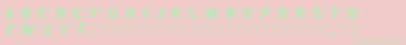 ShadowStatementRegular Font – Green Fonts on Pink Background