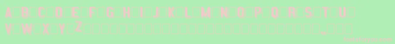 ShadowStatementRegular Font – Pink Fonts on Green Background