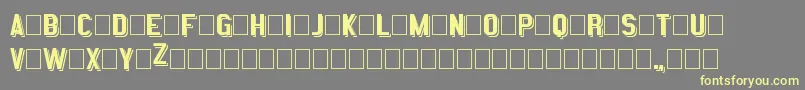 ShadowStatementRegular Font – Yellow Fonts on Gray Background
