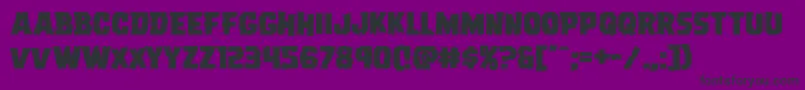 Dreadringerexpand Font – Black Fonts on Purple Background