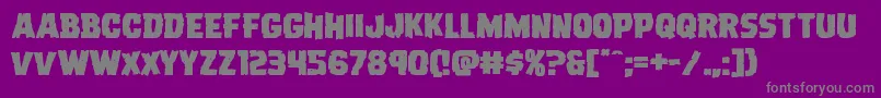 Dreadringerexpand Font – Gray Fonts on Purple Background