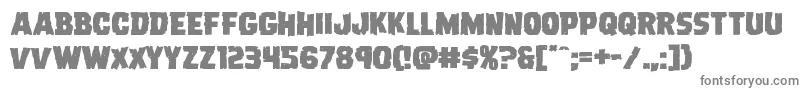 Dreadringerexpand Font – Gray Fonts on White Background