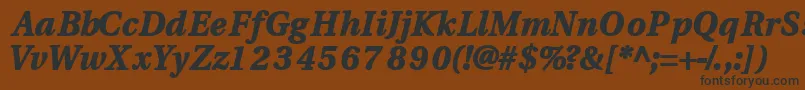 Veracityblackssk ffy Font – Black Fonts on Brown Background