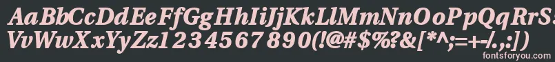 Veracityblackssk ffy Font – Pink Fonts on Black Background